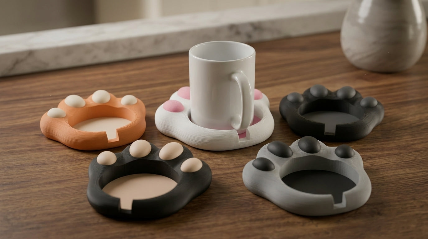 Paw Print Mug Coaster